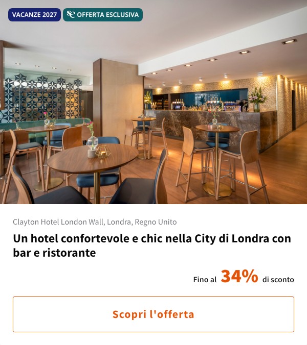 Un hotel confortevole e chic nella City di Londra con bar e ristorante