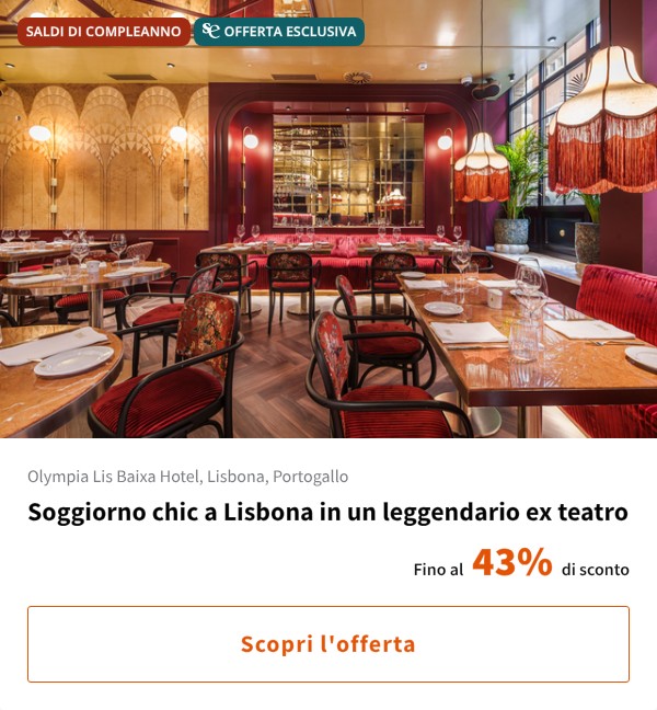 Soggiorno chic a Lisbona in un leggendario ex teatro