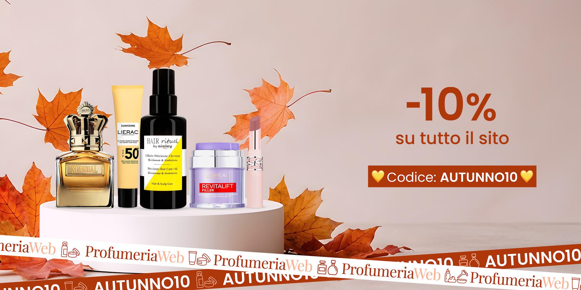 ☀️ -10% su cosmetici, make-up, solari e prodotti per capelli