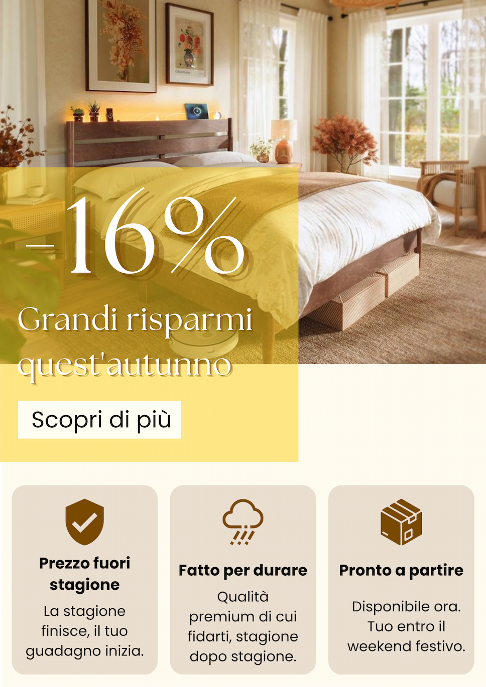 16% su tutto