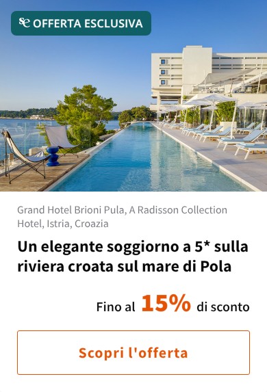 Un elegante soggiorno a 5* sulla riviera croata sul mare di Pola