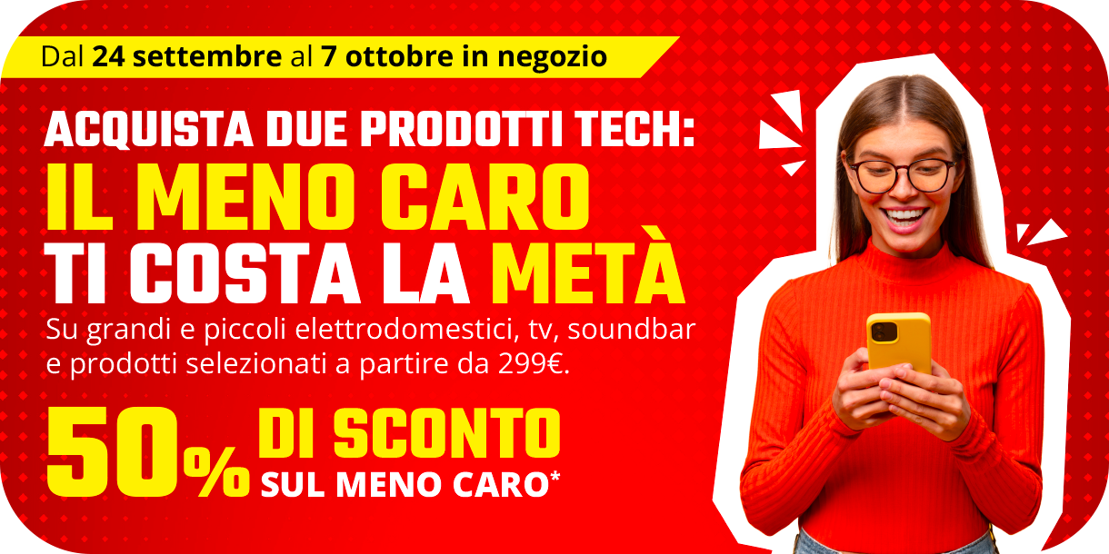 Volantino Il meno caro lo paghi la metà