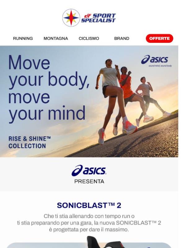 Nuova collezione Asics Rise & Shine 🏃‍♂️‍➡️☀️