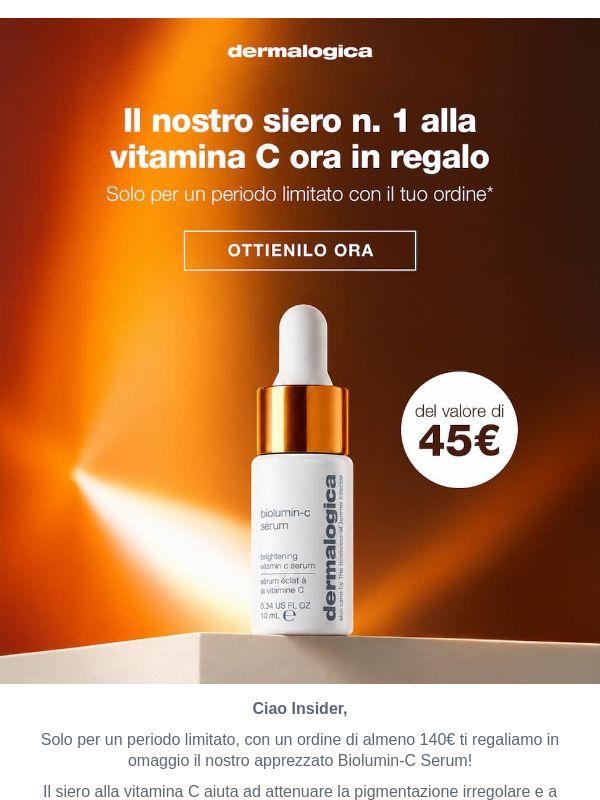 siero alla vitamina C  in omaggio per te