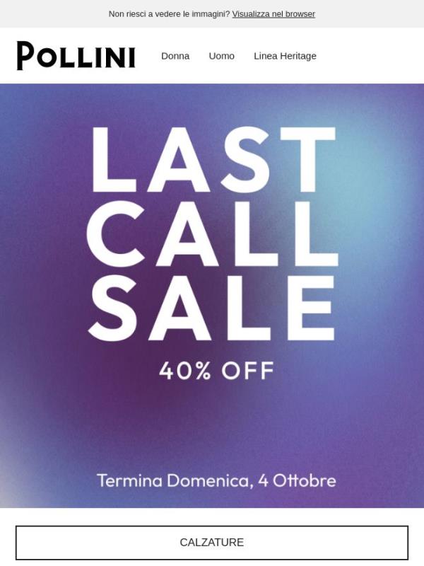 LAST CALL SALE | I saldi estivi terminano domani