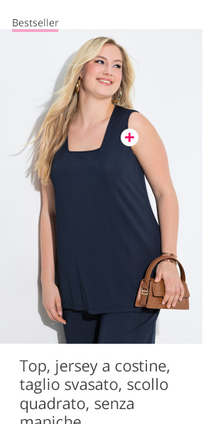 Elegante top in A-line con scollo quadrato