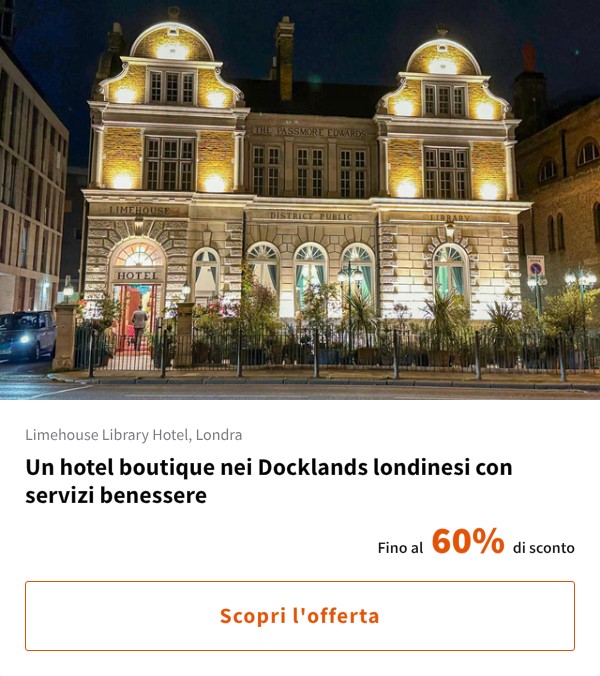 Un hotel boutique nei Docklands londinesi con servizi benessere