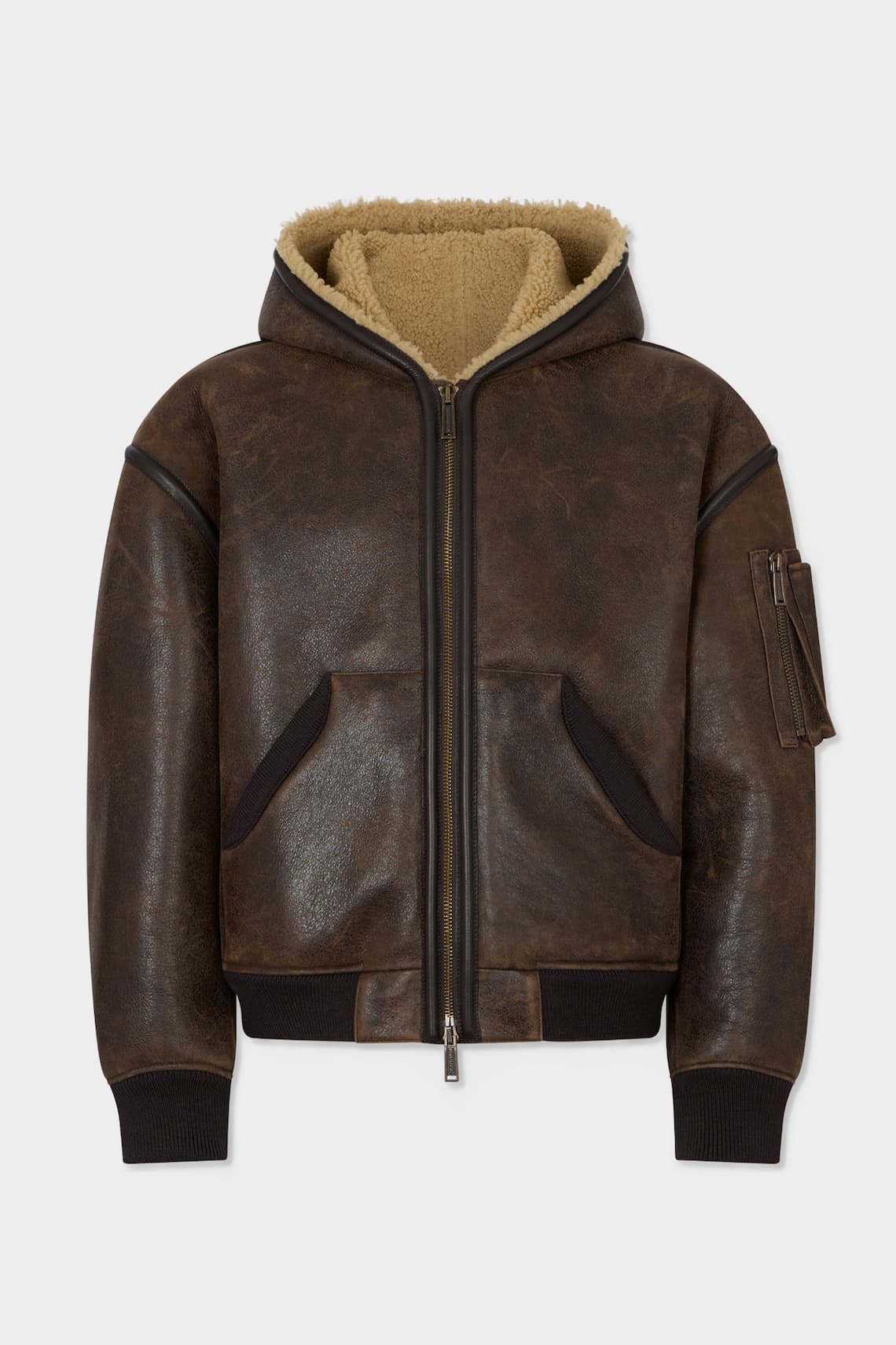 Shearling 80's Bomber Jacket
