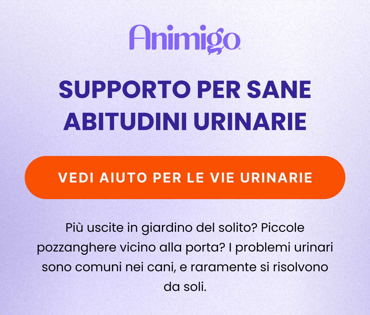 SUPPORTO PER SANE ABITUDINI URINARIE