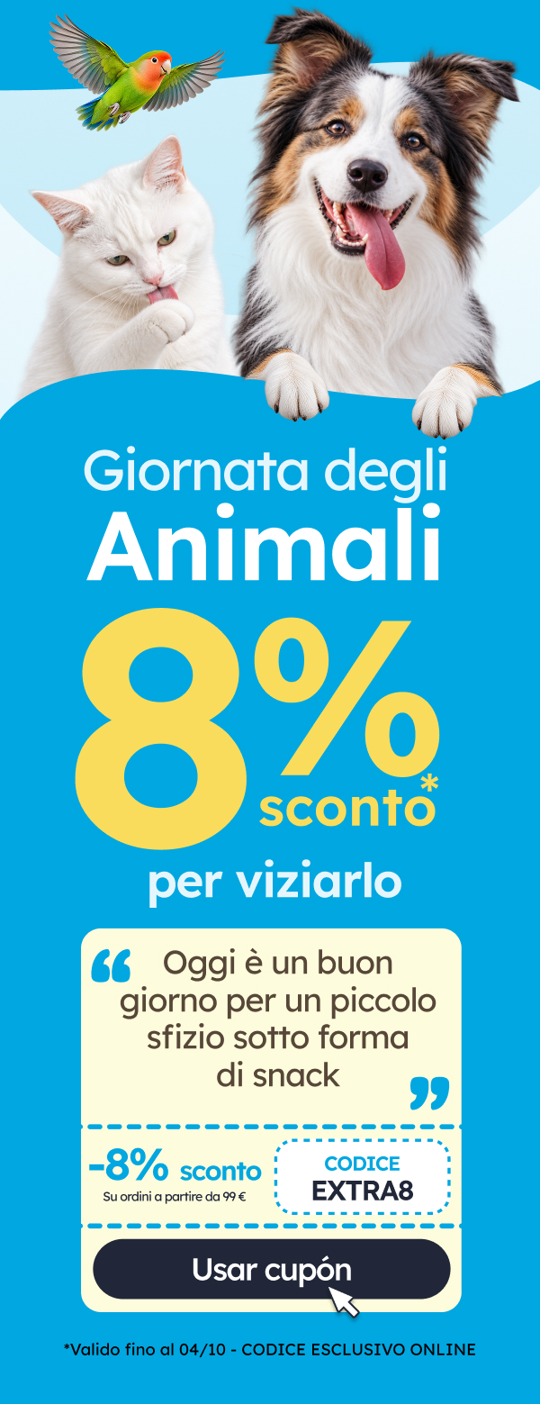 Solo oggi, 8 % di sconto.