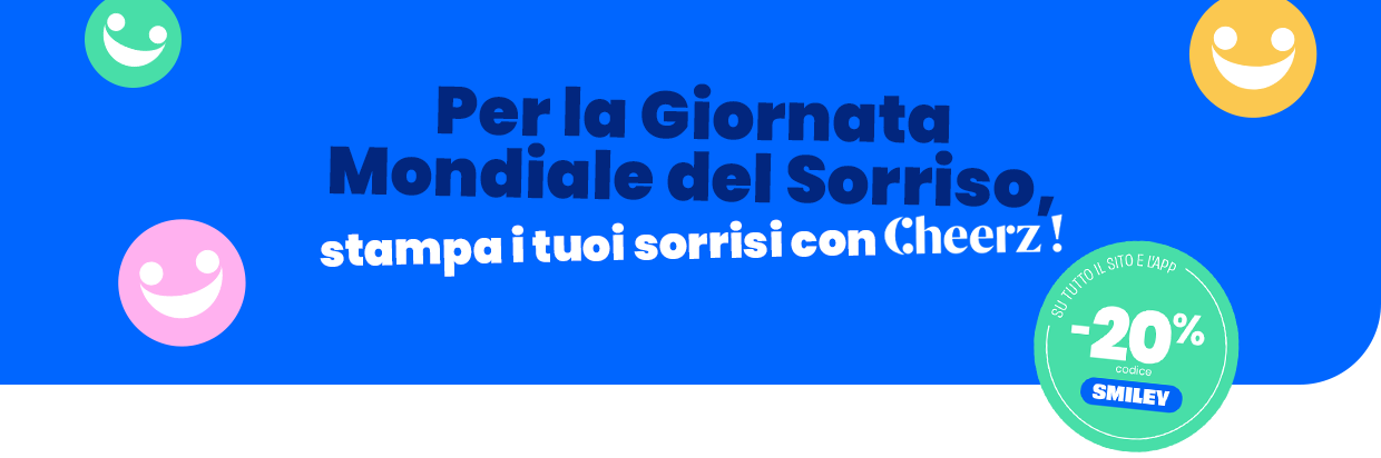 Per la Giornata Mondiale del Sorriso, stampa i tuoi sorrisi con Cheerz 🤩