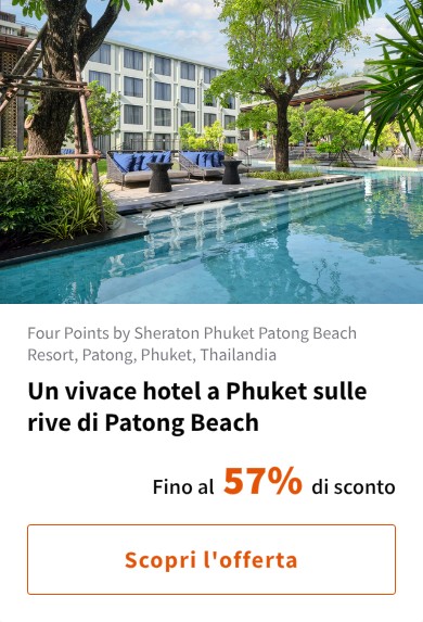 Un vivace hotel a Phuket sulle rive di Patong Beach