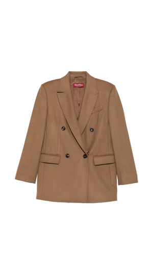 Wool Double-Breasted Jacket by Max Mara