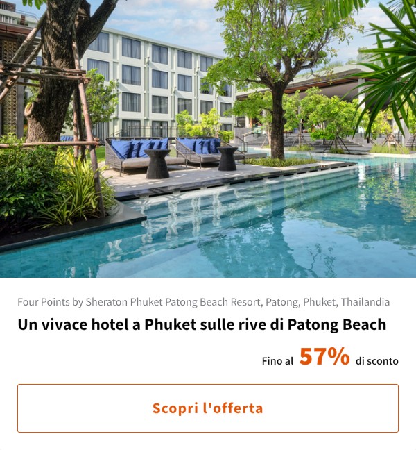 Un vivace hotel a Phuket sulle rive di Patong Beach