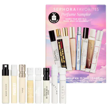On‑The‑Go Fragrance Travel Spray Perfume Sampler Set w/ Redeemable Voucher