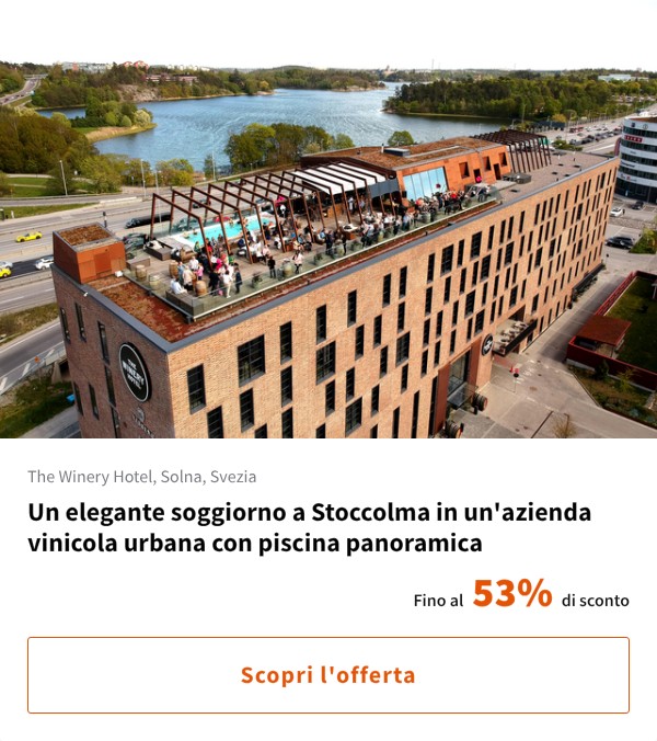 Un elegante soggiorno a Stoccolma in un'azienda vinicola urbana con piscina panoramica