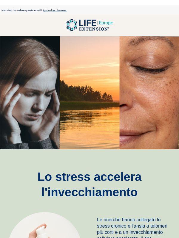 Lo stress accelera l'invecchiamento