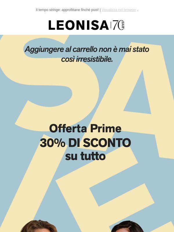 Il -30% ti aspetta nel carrello