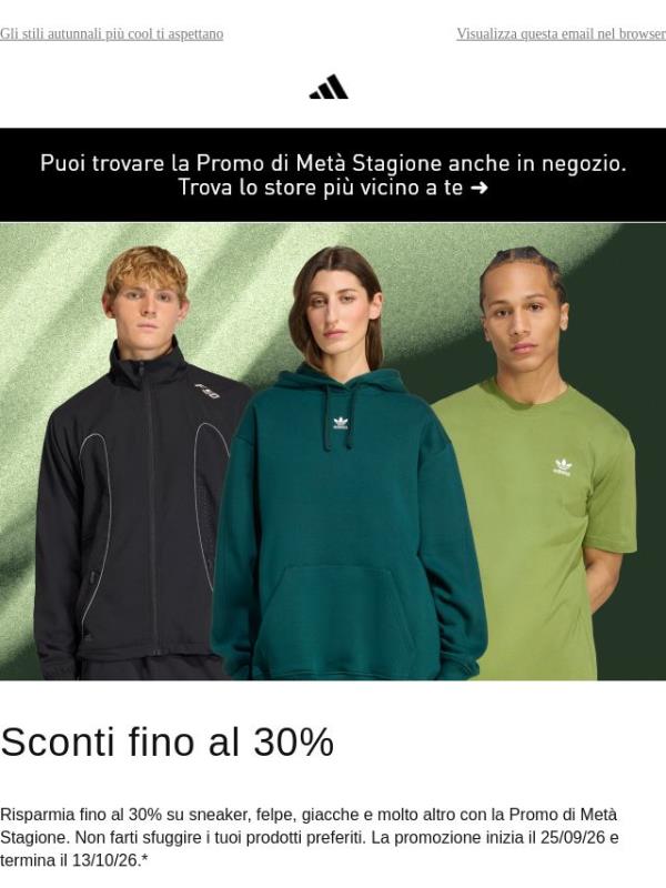 Preparati per un autunno di stile con sconti fino al 30%
