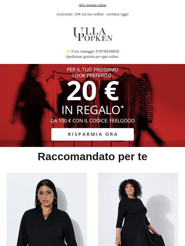 Ultima possibilità! -20€ su un valore d'acquisto di 100€💰