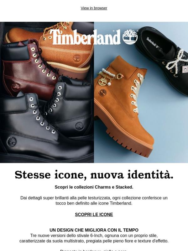Nuove versioni di icone Timberland