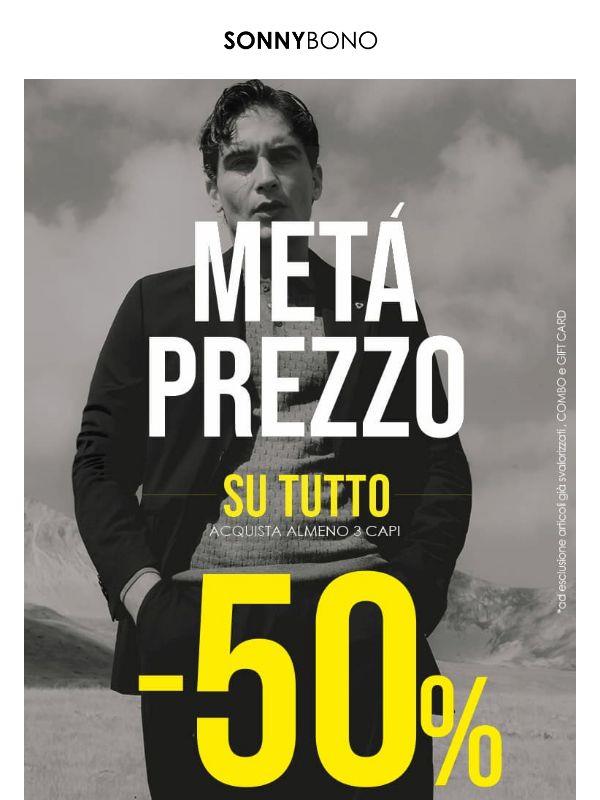 🔥 3 CAPI. TUTTO A METÀ PREZZO.