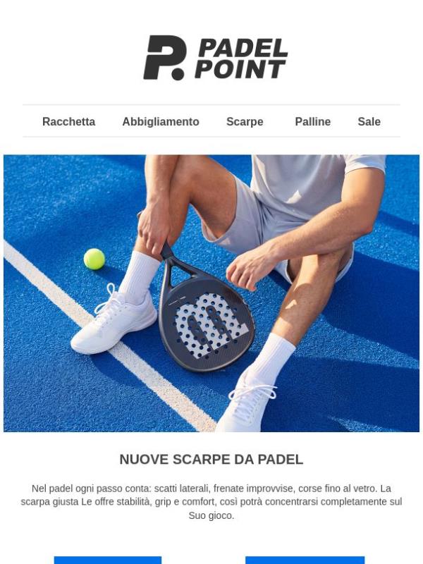 Trovi la scarpa da padel perfetta