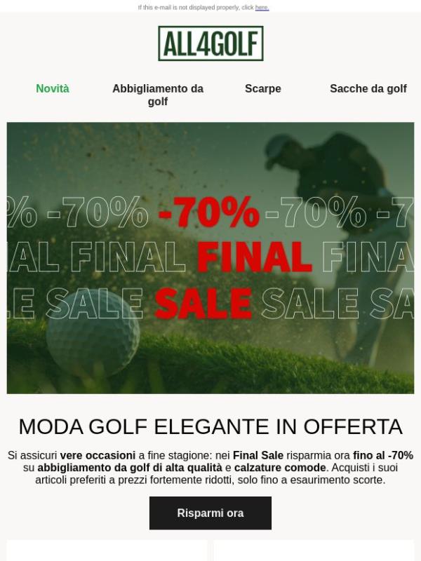 Final Sale: fino al -70% su moda e scarpe