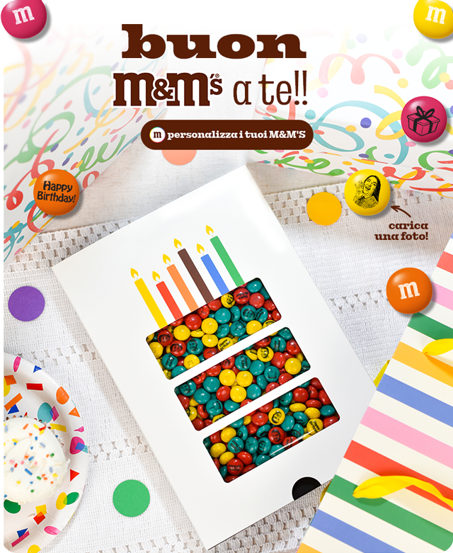PERSONALIZZA I TUOI M&M'S