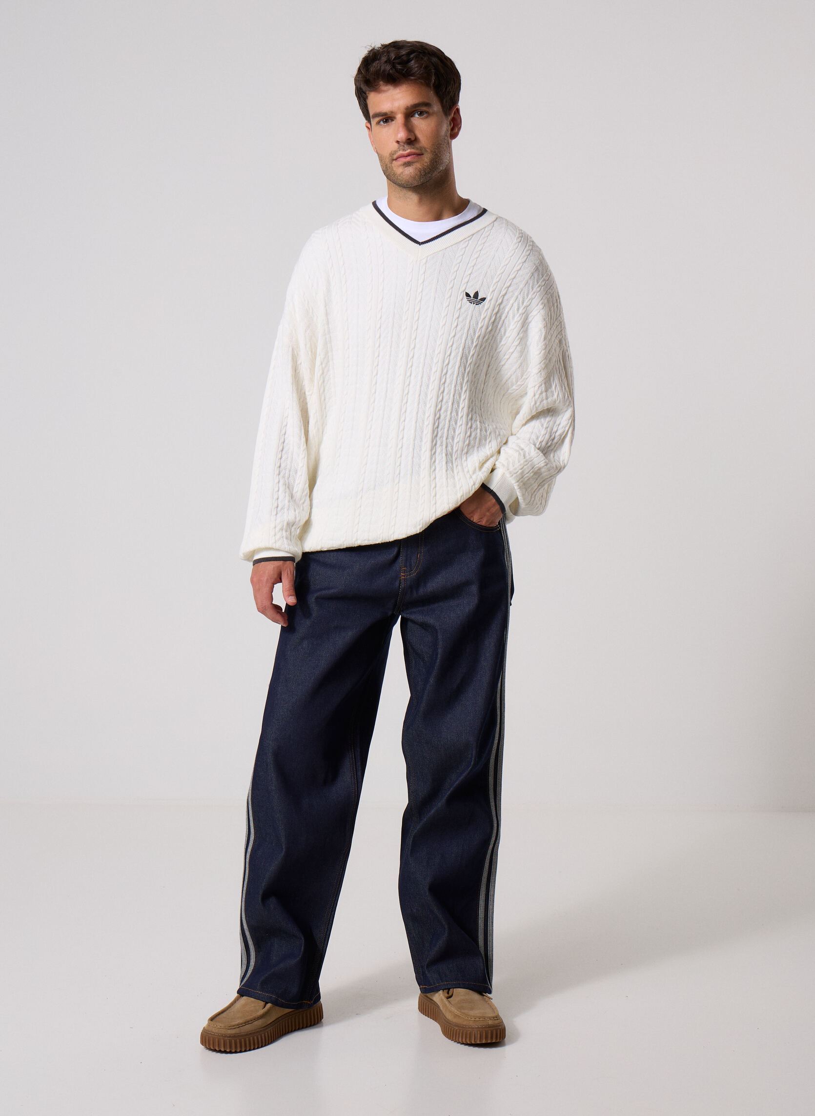 adidas originals Jeans droit FIREBIRD PNT homme bleu