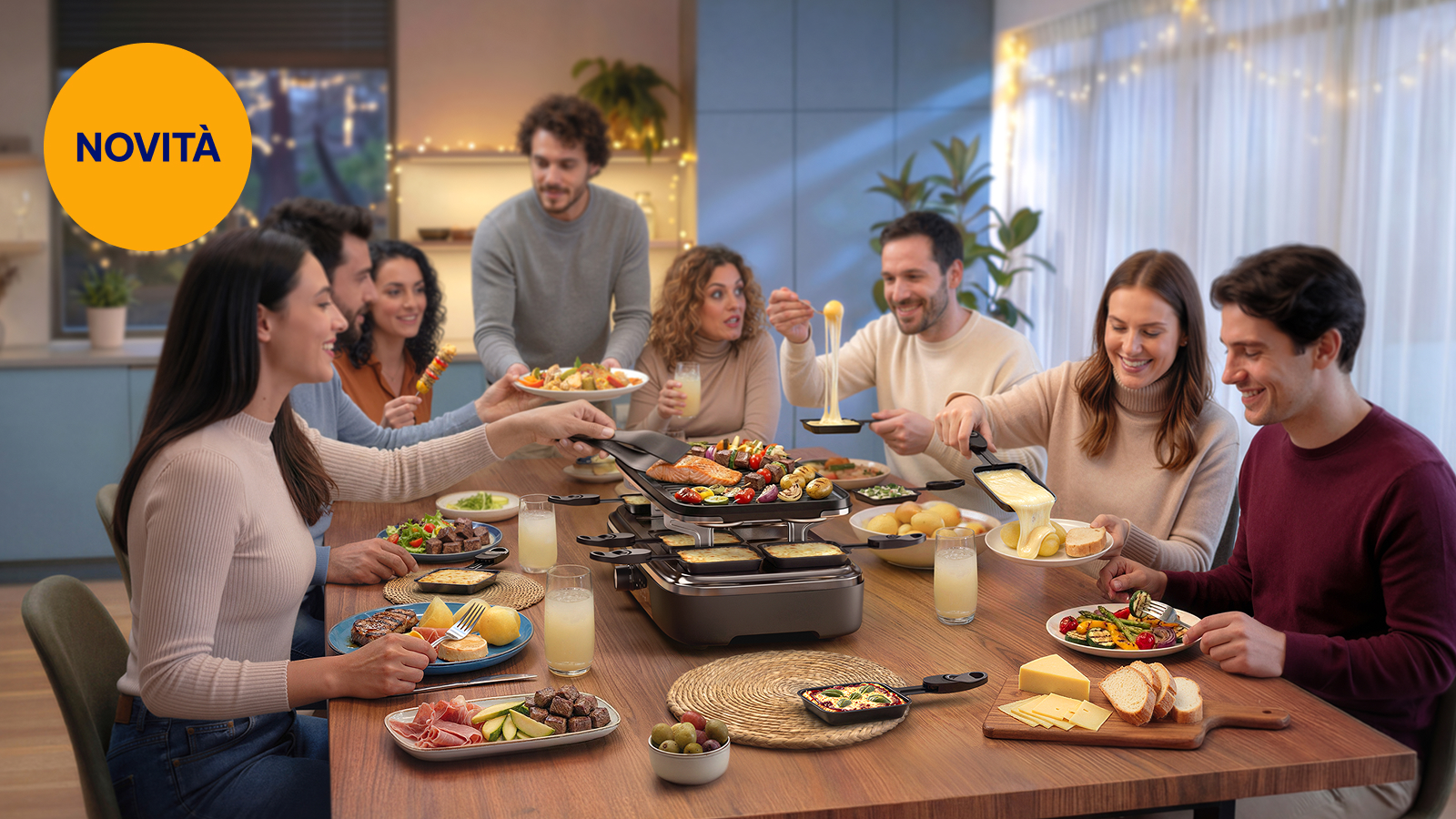 NOVITÀ. Raclette facile a casa tua. Ti presentiamo la nuova Philips Raclette Grill 2‑in‑1 – ora disponibile per cene accoglienti e momenti conviviali. Griglia, sciogli e gusta di tutto, dalle verdure ai pancake fino al formaggio perfettamente fuso. Acquista ora