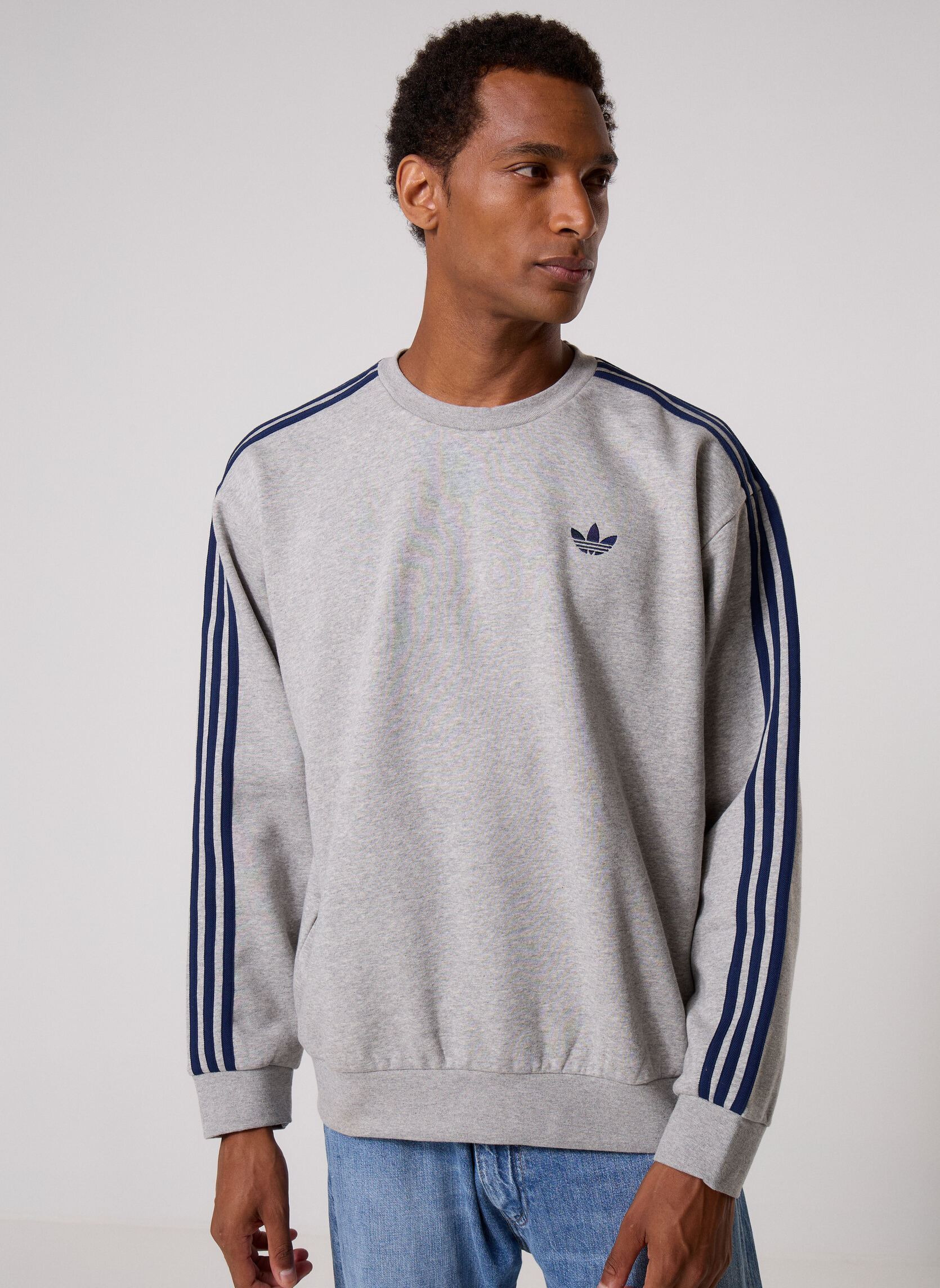 adidas originals Sweats 3S CREW homme gris
