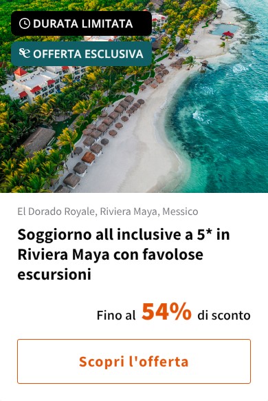 Soggiorno all inclusive a 5* in Riviera Maya con favolose escursioni
