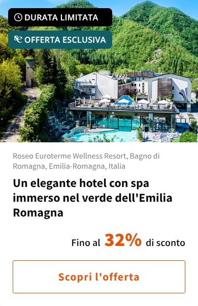 Un elegante hotel con spa immerso nel verde dell'Emilia Romagna