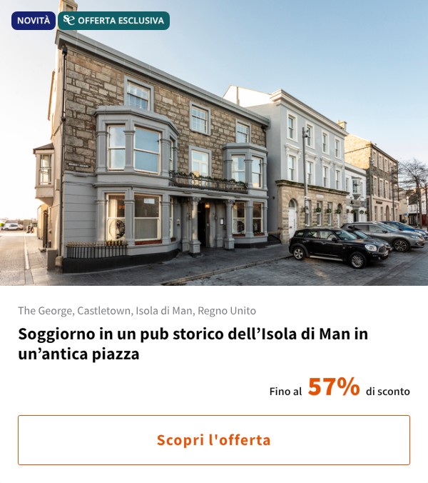 Soggiorno in un pub storico dell%27Isola di Man in un%27antica piazza