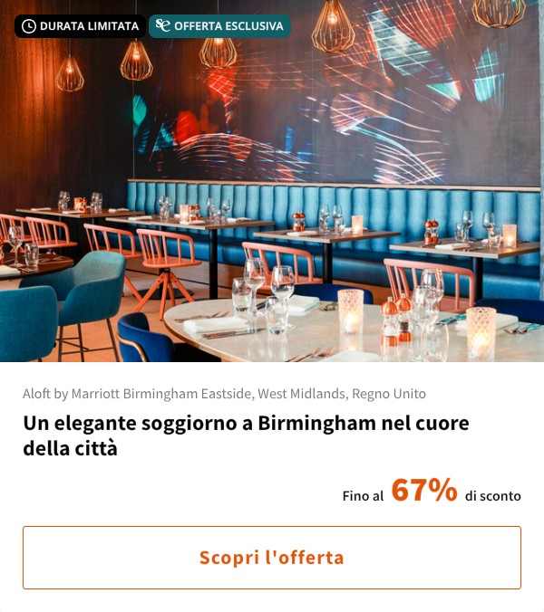 Un elegante soggiorno a Birmingham nel cuore della città