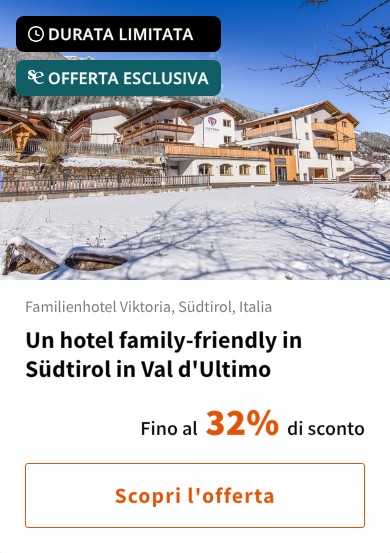 Un hotel family-friendly in Südtirol in Val d'Ultimo