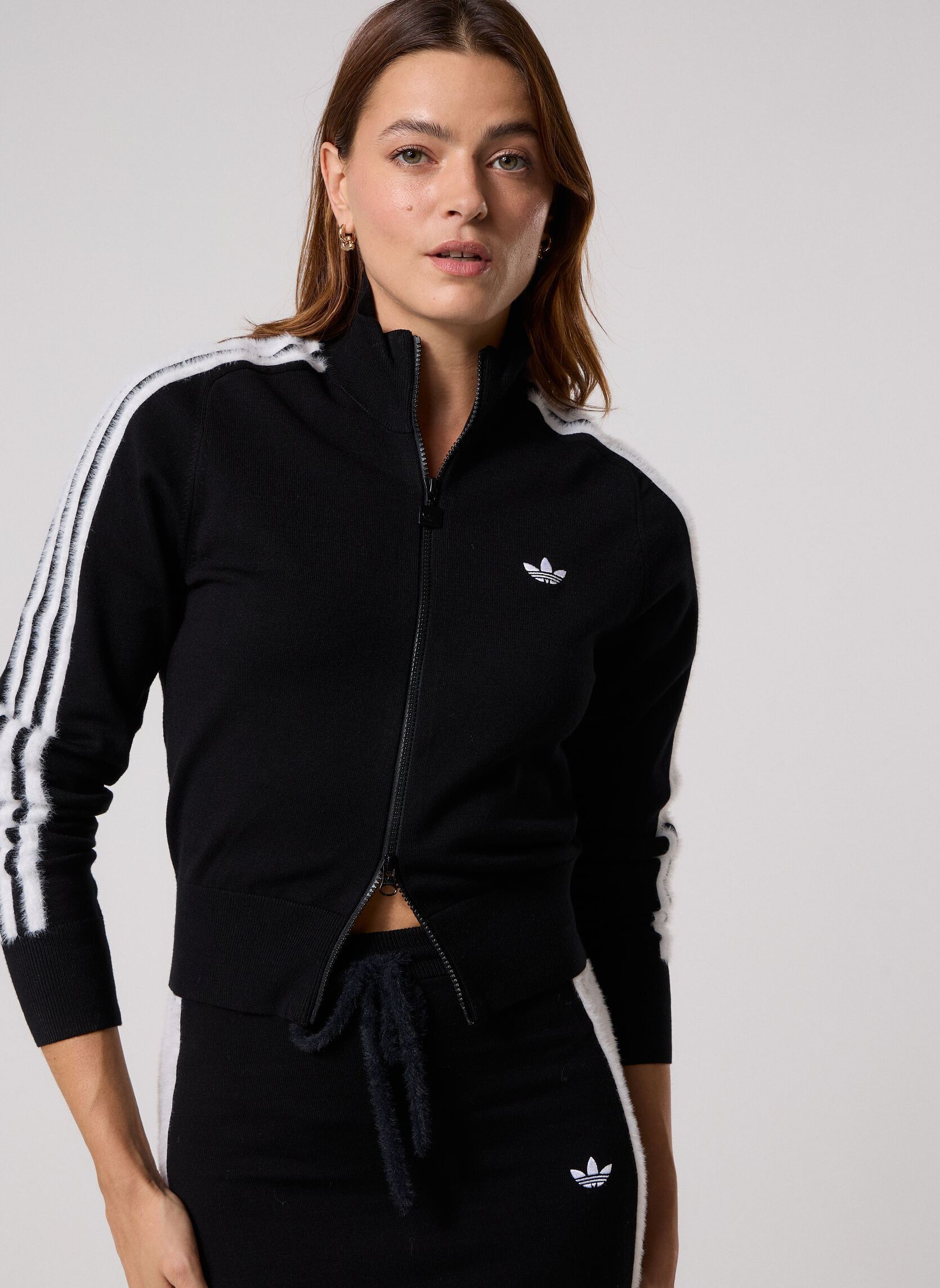 adidas originals Vestes de survêtement KNIT FB TT femme noir