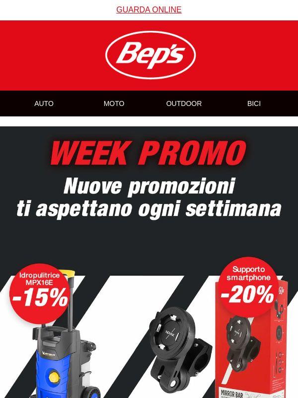 Fai splendere il tuo mezzo e tienilo sempre connesso: nuova Week Promo Bep’s 💦📱