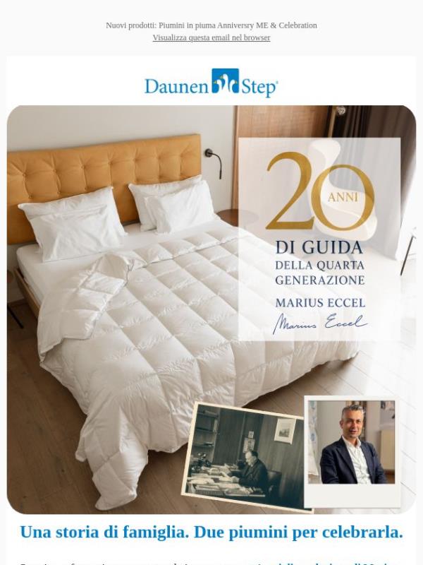 Una storia di famiglia. Due piumini per celebrarla.