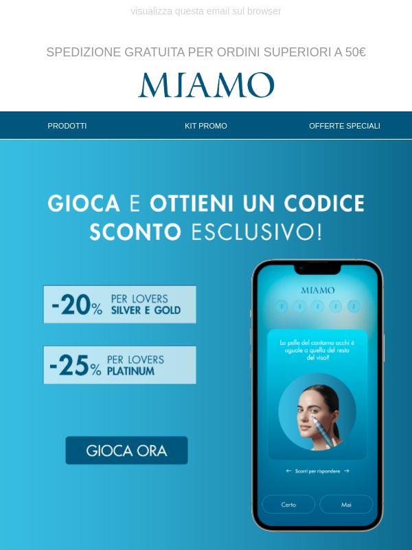 Gioca e ottieni un codice sconto per il tuo prossimo acquisto!
