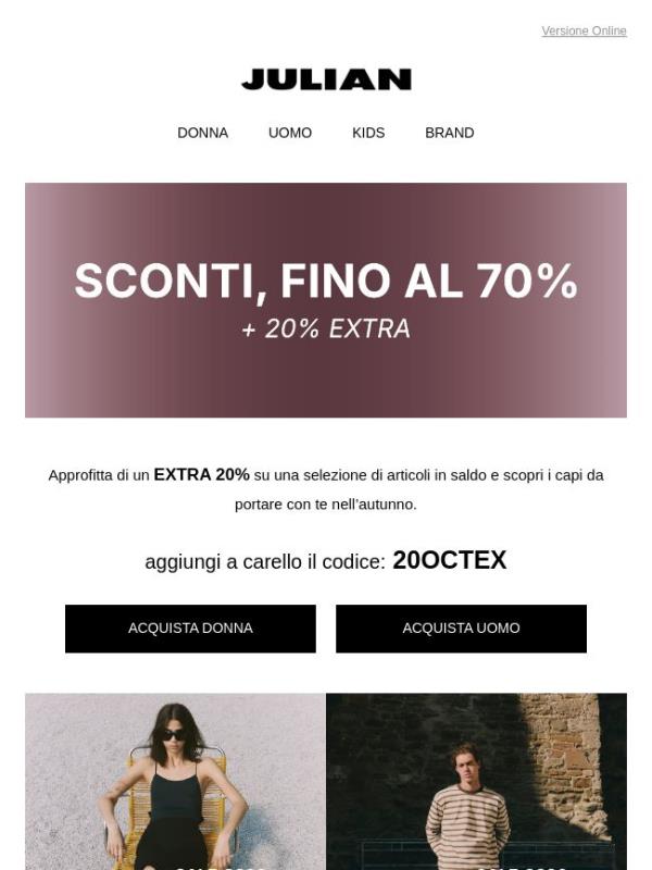 EXTRA 20% | Non durerà per sempre