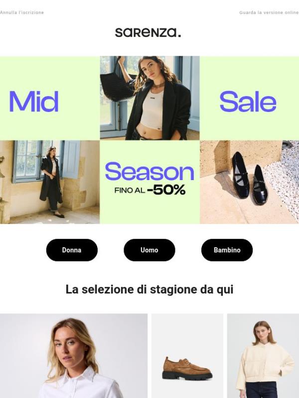 Fino al -50% sui nostri indispensabili ✨