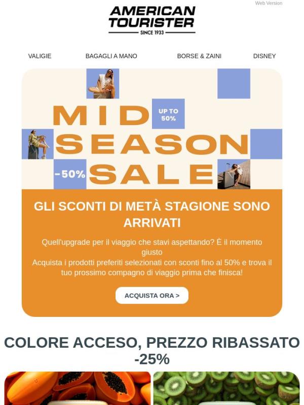 Gli sconti di metà stagione con grandi risparmi sono arrivati!