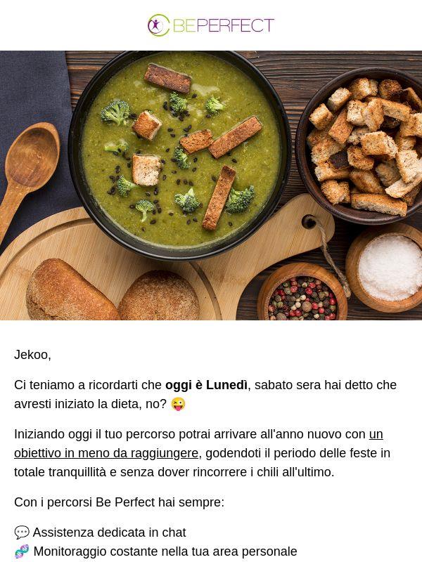 ✅ Da lunedì, dieta