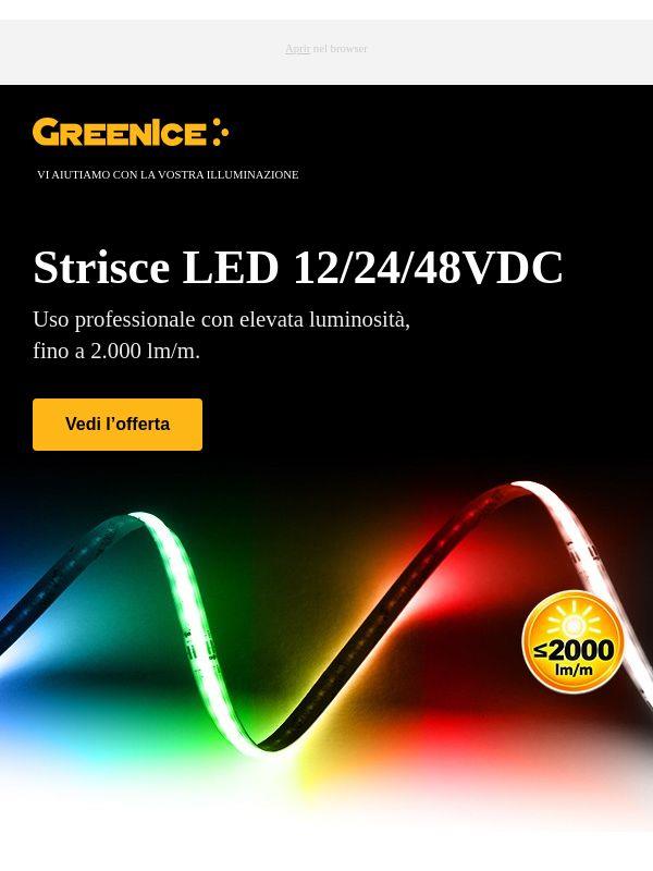 Strisce LED 12/24/48VDC: la luce che trasforma ogni angolo ✨