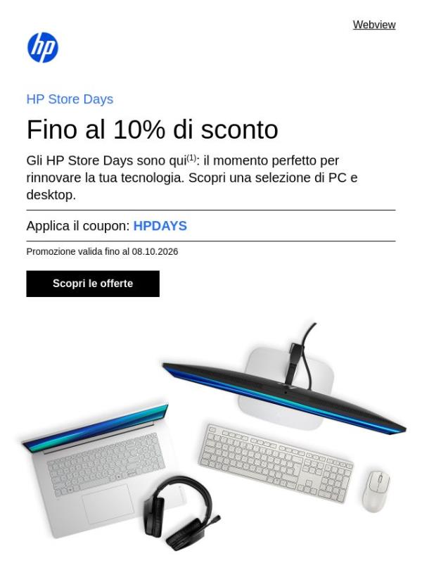 Tornano gli HP Store Days