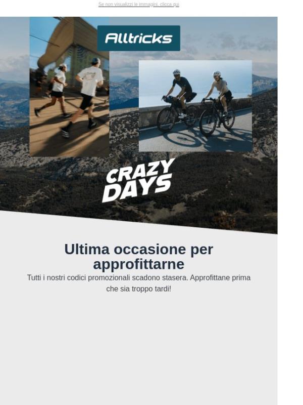 ⏰ Ultimo giorno dei French Days: termina tutto stasera a mezzanotte!