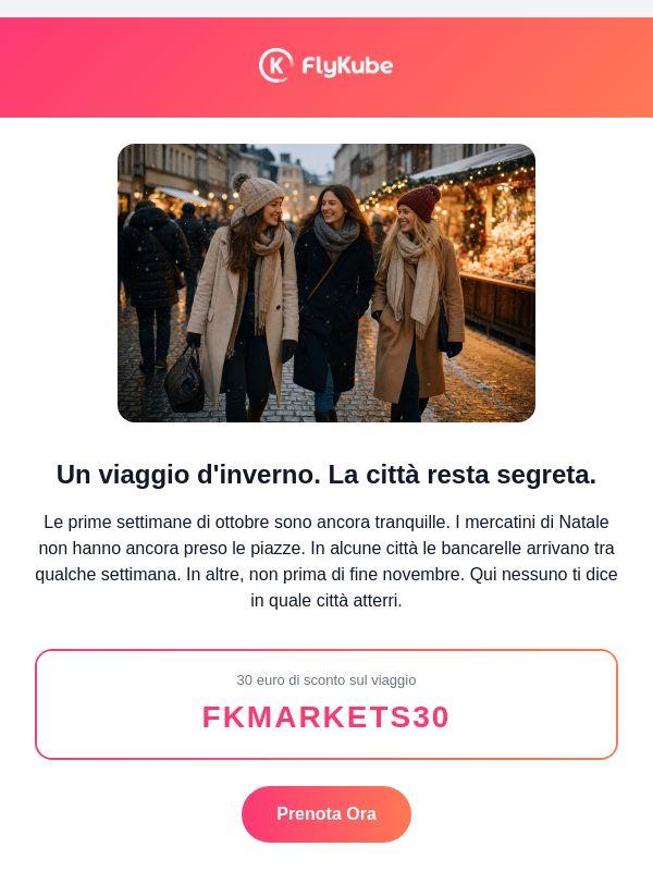 I mercatini di Natale ti stanno chiamando