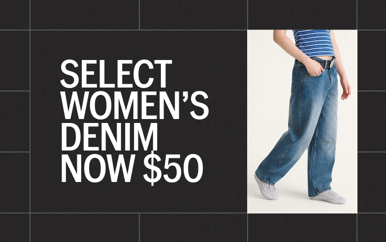 Select Women's Denim Now $50